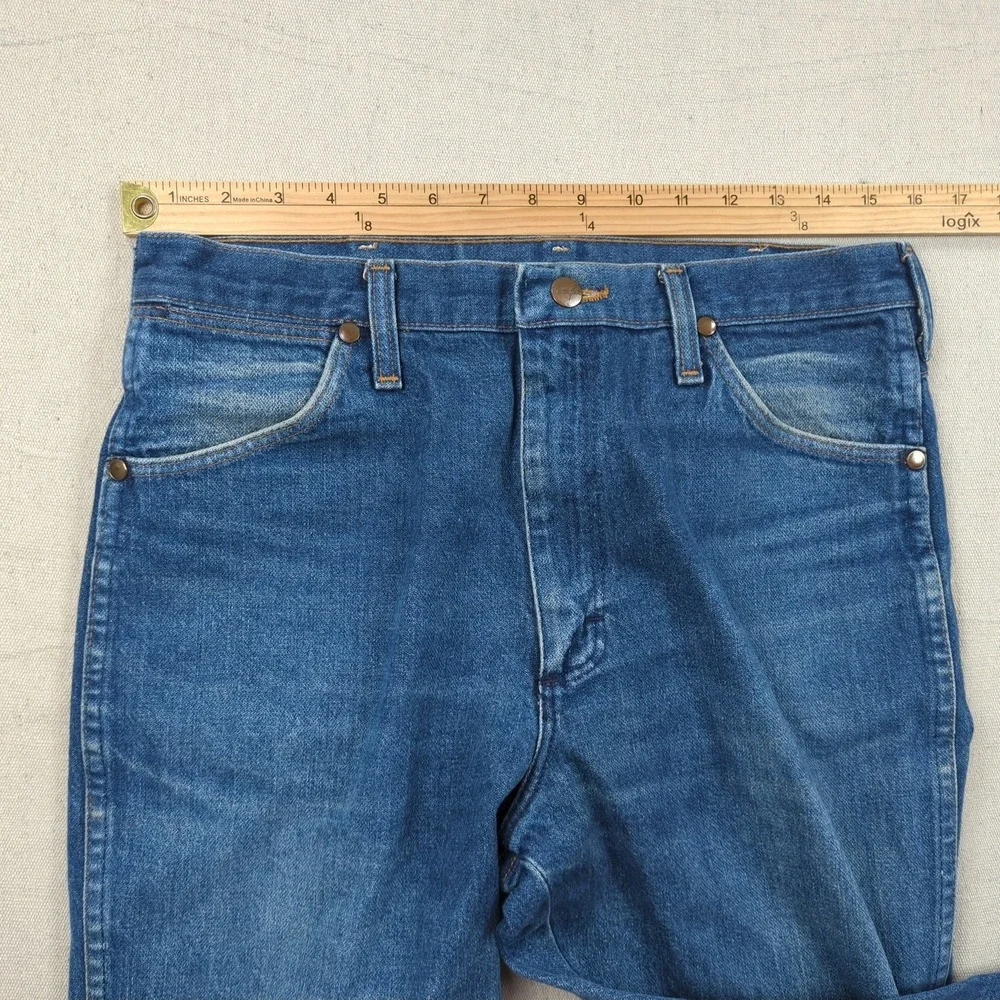 Vintage Wrangler Jeans Mens 32x32 Blue Western Cowboy Cut 936 Rodeo Rancher 90s